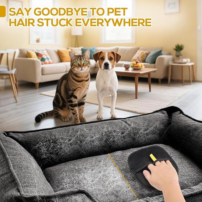 Pet Hair Removal Gloves 🔥 Hot Selling ⭐ 4.8 of 5